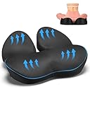 Acacomft Sitzkissen, Orthopädisches Sitzkissen, Memory Foam Bürostuhl Sitzkissen zur Schmerzlinderung bei Steißbeinschmerzen, Ergonomisches Sitzkissen für Auto, Sofa, Büro und Rollstuhl