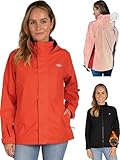 Valkental - Reflektierende & Wasserdichte 3in1 Jacke Damen [Fleece Zipp-In & Verstaubare Kapuze] Geeignet als Winterjacke, Regenjacke & Fahrradjacke - 10.000mm Wassersäule - Doppel Reißverschluss