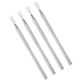 HekouJiub 4 Stück Töpferwerkzeug Tonnadel Werkzeuge Modelliermasse Ritzwerkzeuge Silber Ton Textur Werkzeuge zum Schnitzen und Modellieren von Keramik Töpferwerkzeug für Modelliermasse