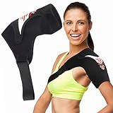 Pluvyze Schulterbandage für Frauen Herren, Verstellbar Schulterstütze, Schulter Bandage, schulterstütze,Atmungsaktive Neopren-Stütze, für Rechts und Links