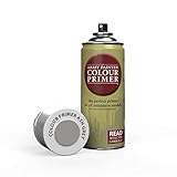 The Army Painter, Color Primer Ash Grey, 400 ml Grundierung Spray Grau - Acryllack Spray für Fantasy Modellbau Wargames Tabletop Figuren, Warhammer & Dnd Miniatures