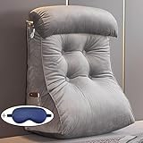 XIBANY Lesekissen,Rückenkissen,Keilkissen,für Bett und Sofa,Ergonomisches Rückenlehne Kopfkissen,mit Waschbaren Bezug,Ideal als Rückenstütze Beim Lesen oder für Videospiele