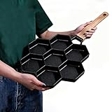 DOJBK 7 Porzellanpfanne, Mini-pfannkuchen, 21cm Porzellanpfanne, Große Porzellanpfanne Für Die Familie