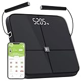 HAMMER Körperanalysewaage Body Screen TX, 8 Sensoren, 43 präzise und relevante Gesundheitsdaten, Analyse der Körperzusammensetzung inkl. App, Bluetooth