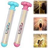 2 Stück Feuerwerks Wasserpistole Spielzeug, Herausziehbare Water Gun, Wasserspritzpistole für Kinder und Erwachsene, Romantisches Wasserspielzeug für Outdoor Pool Beach Garten