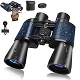 20x50 Fernglas für Erwachsene HD Hohe Vergrößerung Wasserdicht Ferngläser mit Großes Sichtfeld Feldstecher mit Smartphone Adapter,BAK4 Prism FMC Objektiv für Vogelbeobachtung,Sport,Wandern,Reisen