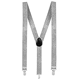 PAPSTAR NEU Hosenträger, verstellbar, Silber