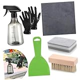 Professionelles Grabstein-Reinigungswerkzeug-Set, 7-teilig, sanft zu Oberflächen, Flecken- und Algenentferner, Werkzeugset für Gedenksteine, Reinigungswerkzeug-Set