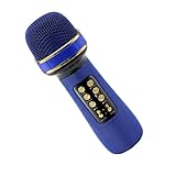 Générique Singing-Mikrofon, kabelloser Mikrofon-Lautsprecher, multifunktional, kabellos, Karaoke-Mikrofon, tragbar, eingebauter Voice Recorder, Mikrofon für Musik-Player, ideal für Parties, 1 *