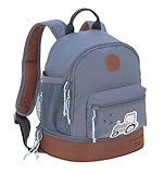 LÄSSIG Kinderrucksack mit Brustgurt Kindergartentasche Kindergartenrucksack 6,5L ab 3 Jahren/Mini Backpack Adventure Tractor