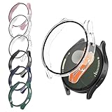 aceyoon 6 Stück Schutzhülle für Samsung Galaxy Watch 7 44mm, Rundumschutz Hartes PC Gehäuse und HD Gehärtetes Glas Displayschutzfolie Hülle Kratzfest und Stoßfest Schutz für Galaxy Watch 7 44mm