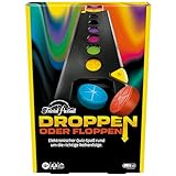 Droppen oder Floppen, elektronisches Partyspiel von den Machern von Trivial Pursuit - Deutsche Version, schneller Spielverlauf für viel Action