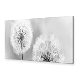 murando - Bilder Pusteblume 135x45 cm Vlies Leinwandbild 1 tlg Kunstdruck modern Wandbilder XXL Wanddekoration Design Wand Bild Panoramabild - Blumen Natur grau Pusteblumen
