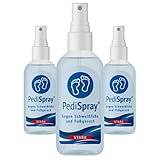 PediSpray Strong 2+1 Aktion - Fußspray gegen Schweißfüße und Fußgeruch | Antitranspirant | 50ml
