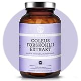 QIDOSHA® Coleus Forskohlii Extrakt, 120 Kapseln im Apothekerglas, 400mg je Kapsel, mit 20% Forskolin, deutsche Fertigung, Wirkstoffgehalt in externem Labor testiert