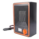 Generisch Elektrischer Auto Heizlüfter Tragbarer Fahrzeugheizer mit Aluminiumgehäuse Schnelle Erwärmung Leiser Betrieb Energieeffizient für Auto Zubehör