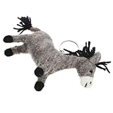 SHERCHPRY Wollfilz Schlüsselanhänger Esel Kuscheltier Anhänger Leicht Tragbar Robust Kinderzimmer Deko Tasche Charm