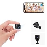 TODAYI 4K HD WLAN Mini Überwachungskamera Innen Mini Kamera Live Übertragung Handy APP Für Micro Camera Indoor Mit Akku Kompakte Kleine Sicherheitskamera mit Bewegungsmelder Nachtsicht (150)