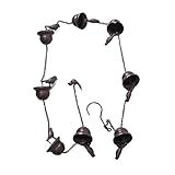 Adfaga Regenkette, dekorative Metallbecher-Regenkette für den Außenbereich mit beweglichen Vögeln, rustikales Bronze-Finish für Dachrinnen, Terrasse, Gartendekoration, 1,5 m lang,