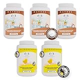Natron Pulver 3x1kg + Zitronensäure 2x 1kg Set - Natürliche Reiniger Lebensmittelqualität E500ii E330 - Haushaltsreiniger Entkalker für Küche Bad Waschmaschine