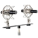 Pronomic SCM-1 Kleinmembran Mikrofon Stereo Set - Hochwertiger Koffer mit 2x Mikrofon, 1 x T-Bar Stereoschiene und 2 x Spinne - Ideal für hochwertige Overhead Aufnahmen auf Bühne und im Studio