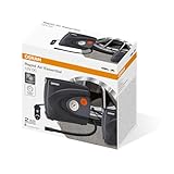 OSRAM Rapid Air Essential, kompakter analoger Reifenfüller, pumpt einen Reifen in 4,5 Minuten auf, OTI610, Stromversorgung über 12-V-Steckdose im Auto