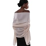 Stola Rosa Festlich für Abendkleid Damen Schals Tücher Sommer Dünn Schaltuch Pashmina