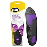 Scholl In-Balance orthopädische Einlegesohlen bei Plantarfasziitis, lindert sofort Schmerzen:Ferse, Sporen, Bogen Unterstützung, verteilt Fußdruck, Größe 37-39,5