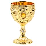 TOYANDONA Retro Likörbecher aus Aluminiumlegierung 30 Ml Geprägter Metall Schnapsbecher für Whisky Cocktails und Party Kompakter Vintage Trinkbecher für Hausbar und Feiern