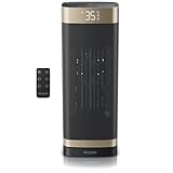 Brandson - Heizlüfter energiesparend leise - Oszillation - mit Fernbedienung - Preisträger - ECO Modus - 2 Stufen - Kindersicherung - Timer - Heizung Keramik Heater - Bad Wohnzimmer Büro Kinderzimmer