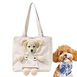 Handtasche für Hunde, 40 cm, Schultertasche für Haustiere, Bären-Design, langlebig, bequem, leicht und einfach für Welpenreisen, tägliche Spaziergänge, Einkaufen im Freien, TR