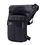 Xieben Oxford Beintasche Motorrad Gürteltasche Drop Tasche Für Herren Frauen Bauchtasche Mehrzweck Militärische Taktische Fahrradfahrer Radfahren Wandern Sport Camping Reiten Dunkelbraun Hüfttasche
