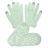 minkissy 1 Satz Handschuh Handmasken schälen Handwärmer Füße Masken Polieren Fuß für trockene, rissige Füße Feuchtigkeitsspendende Socken für Füße Spa-Socken Gel-Socken Federgarn