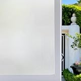 Zindoo Milchglasfolie Selbstklebend Fenster Ohne Kleber Fensterfolie Blickdicht Gute Privatsphäre Schutz für Badezimmer, Familie, Umkleide und Konferenzräume 30 x 200 cm