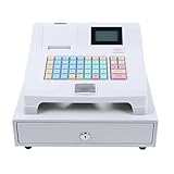 Lila Light-Währungsdetektor-Registrierkasse, 48-Keys-LED-Display elektronische Registrierkasse mit abnehmbarem Cash-Tray-Multifunktions-Registrierkasse für Einzelhandelsrestaurant