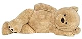 Wagner 9051 - Riesen XXL Teddybär 160 cm groß in hell-braun - Plüschbär Kuschelbär Teddy Bär in beige 1,60 m