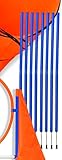 PfotenWunder® 10x Slalomstangen, Profi-Agility-Slalom-Set groß, Sport für kleine & große Hunde-Training Cavaletti Parcour Zubehör