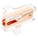 jojofuny Mini Heftklammerentferner Ergonomisches Design Tragbarer Klammerentferner für Büro und Zuhause Multifunktionales Grundnahrungsmittelentferner Werkzeug Roségold