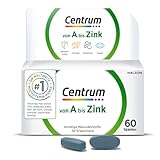 Centrum Von A bis Zink Multivitamin– Multivitamin Tabletten mit Vitamin A-Z als hochwertiges Nahrungsergänzungsmittel zur täglichen Komplettversorgung- Vitamine, Mineralstoffe, Spurenelemente– 60 St.