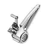 jojofuny Edelstahl Käsereibe mit Handkurbel Rotierende Parmesanreibe Kleine Sichere und Geruchsfreie Küchenreibe Geeignet für Zuhause Konditorei Restaurant Einfach zu Reinigen