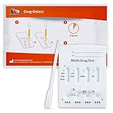 self-diagnostics Drogenschnelltest Multi 8 MPU - Nachweis der 8 Drogenarten Amphetamin, Methamphetamin, Ecstasy, Benzodiazepine, Kokain, Morphin, Methadon, Cannabis - 5 min Urin Drogentest - Urintest