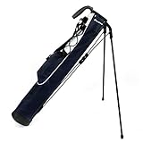 Orlimar Pitch 'n Putt Golftasche, leicht, mitternachtsblau, Par 3, kleine Executive Golfschlägertasche für einige Clubs, Serie Herren und Damen, mit 2-Wege-Trennwand, 1 Tasche, Schultergurt,