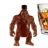 XIAOXIAOYU Spirituosenkaraffen | Belüfter aus handgeschnitztem Glas mit Fassungsvermögen 35 cl | Weinkaraffe für Getränke | für Hausbar, Vater, Papa, Geburtstag,