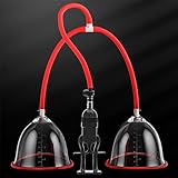 Gtbxfu Nippelsauger Design Brustwarzen Sex Nippel Sauger Sexspielzeug für Frauen Extrem Nippelklemmen Brustwarzen Vergrößerung Saugen Vakuum Brustpumpe SM Spiele für Erwachsene Stimulator (L)