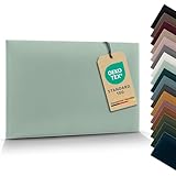 VELUYA Wandpolster Wandkissen Rechteck – Velours, Polsterplatte 80 x 20 cm, Polsterpaneele, Oeko-TEX, Made in EU, Mintgrün T08