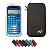 TI-34 MultiView Taschenrechner inklusive Schutztasche von WYNGS in Dunkelgrau - Basic Set