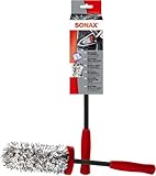 SONAX Microfaser FelgenBürste (1 Stück) zur kratzfreien, schonenden und unterstützenden Felgenreinigung von Stahlfelgen, Alufelgen und Chromfelgen | Art-Nr. 04179410
