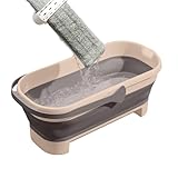 Mop -Eimer -Eimer - vielseitige Plastikwaschbadewäsche, großer tragbarer Wäschereikorb | Außenversorgungseimer zum Camping -Tailgating, praktischer Wasserbehälter für Autowäsche, rechteckiger Behälter