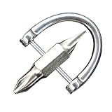 Schraubenzieher | 4,5 x 2,6 x 1 cm | Mini-Schlitzschraubendreher | Taschen-Schraubendreher | Kompakter Zwei-Wege-Schlitz-Schraubendreher für Pakete