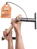 KFA8® Klimmzugstange Wand - Platzsparende Pull Up Bar aus Holz - Wandmontage über dem Türrahmen - Premium Calisthenics Equipment für Zuhause